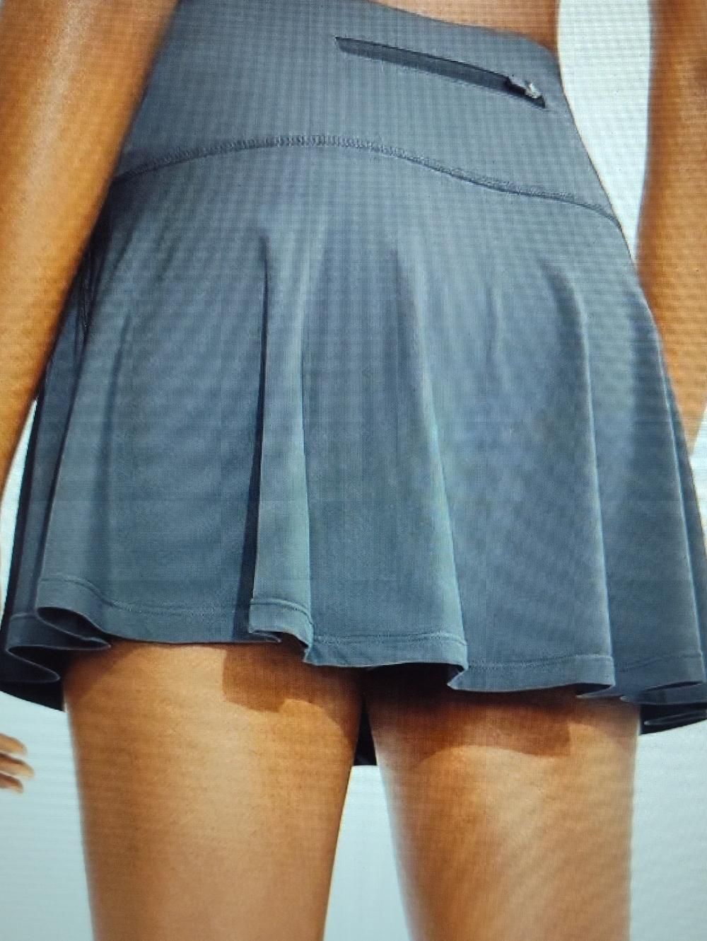 Women's Flared Mini Skort in Charcoal Gray BNWT
